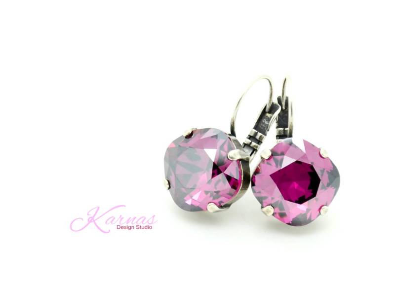 Beauty Queen 12 Mm Kissenschliff Tropfen Oder Ohrstecker K.d.s. Premium Kristall Wählen Sie Ihr Finish Karnas Design Studio ™ von KarnasDesignStudio