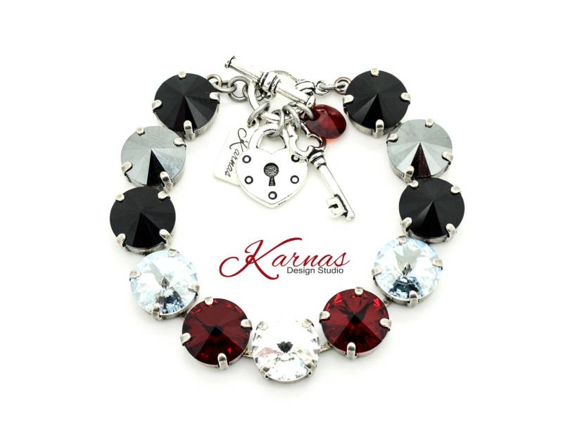 Big Night Out 12 Mm Kristall Bettelarmband Mit K.d.s. Premium Wählen Sie Ihr Finish Karnas Design Studio Kostenloser Versand von KarnasDesignStudio