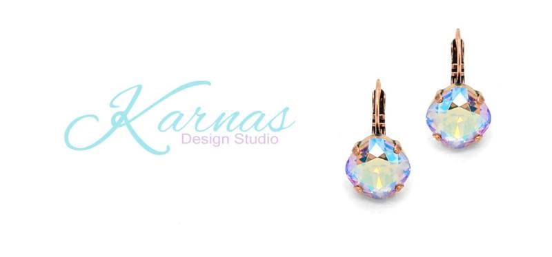 Colorado Topaz Twinkle 12 Mm Kissenschliff Ohrringe Elemente Wählen Sie Ihr Finish & Style Karnas Design Studio ™ von KarnasDesignStudio