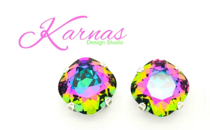 Crystal Electra Kissenschliff 12 Mm Ohrstecker Oder Tropfen K.d.s. Premium Kristall Wählen Sie Ihr Finish Karnas Design Studio ™ von KarnasDesignStudio