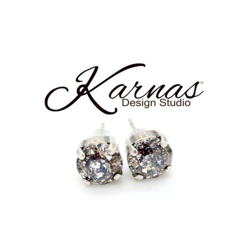 Dusted Black 8 Mm Tropfen Oder Ohrstecker Aus Kds Premium Crystal Wählen Sie Ihr Finish Karnas Design Studio ™ von KarnasDesignStudio