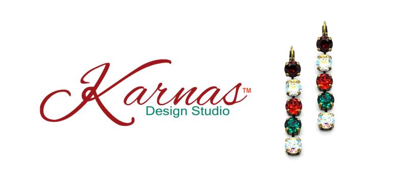 Glück Weihnachten 8 Mm Fünf Stein Tropfen Brisur Gemacht Mit Kristall Wählen Sie Ihr Finish Karnas Design Studio Kostenloser Versand von KarnasDesignStudio