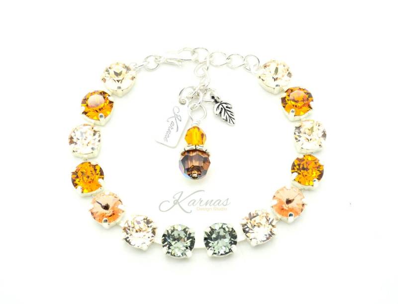 Herbst's Ankunft 8mm Kristall Armband Mit K.d.s. Premium Wählen Sie Ihr Finish Karnas Design Studio ™ von KarnasDesignStudio