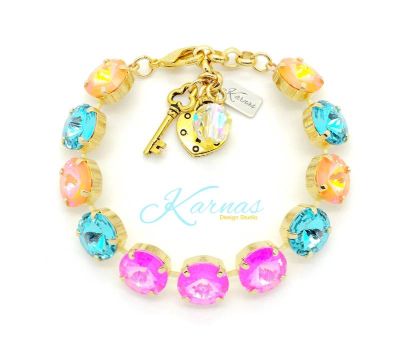 Hot Tropic 12 Mm Bettelarmband K.d.s. Premium Kristall Wählen Sie Ihr Finish Karnas Design Studio ™ von KarnasDesignStudio