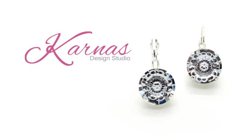 Light Mauve 12 Mm Vision Cut Tropfen Oder Ohrstecker Mit K.d.s. Premium Kristall Wählen Sie Ihr Finish Karnas Design Studio ™ von KarnasDesignStudio