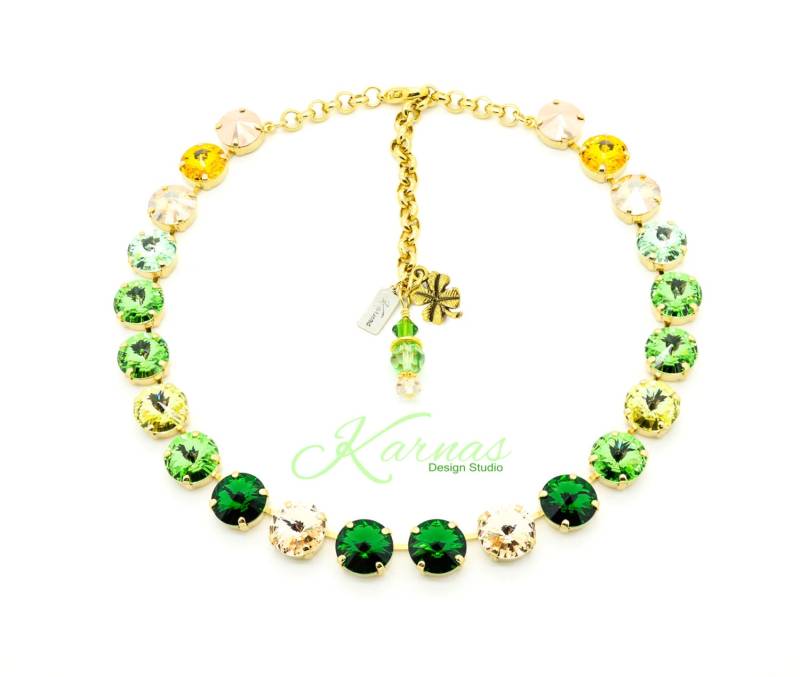 Pot Of Gold 12 Mm Kristall Halsreif K.d.s. Premium Wählen Sie Ihr Finish Karnas Design Studio Kostenloser Versand von KarnasDesignStudio