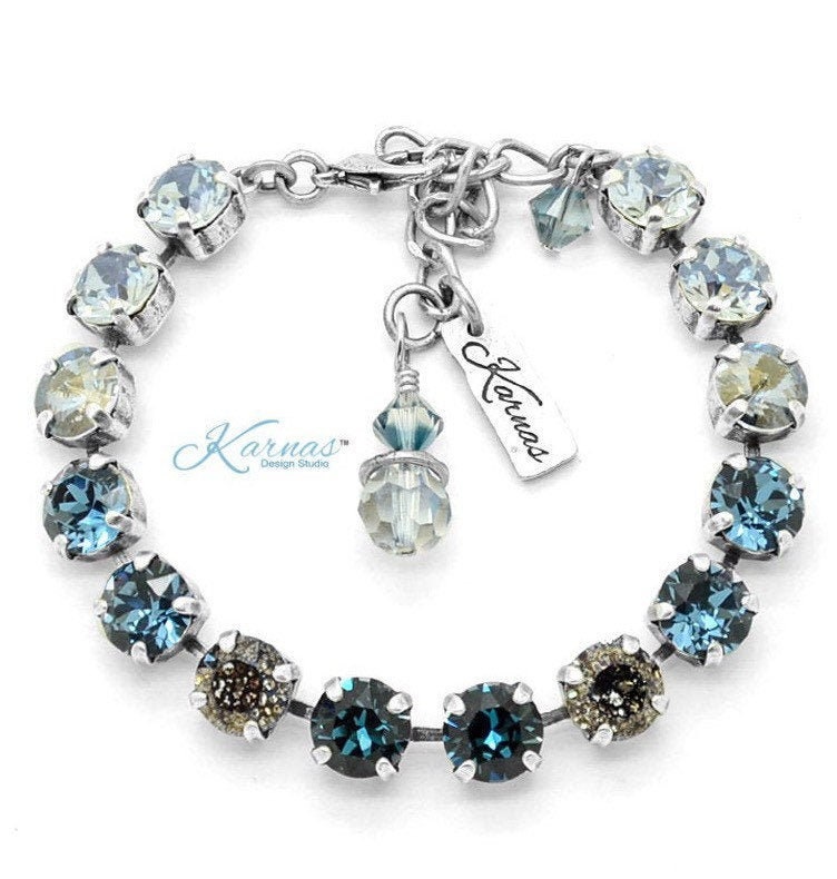 Road House Bluez 8 Mm Bettelarmband Aus K.d.s. Premium Kristall Wählen Sie Ihr Finish Karnas Design Studio ™ von KarnasDesignStudio