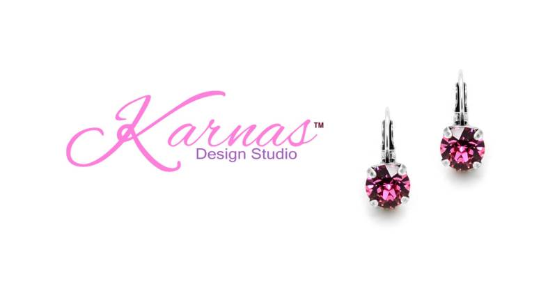 Rose Pink 8 Mm Tropfen Oder Ohrstecker K.d.s. Premium Kristall Wählen Sie Stil Und Oberfläche Karnas Design Studio ™ von KarnasDesignStudio