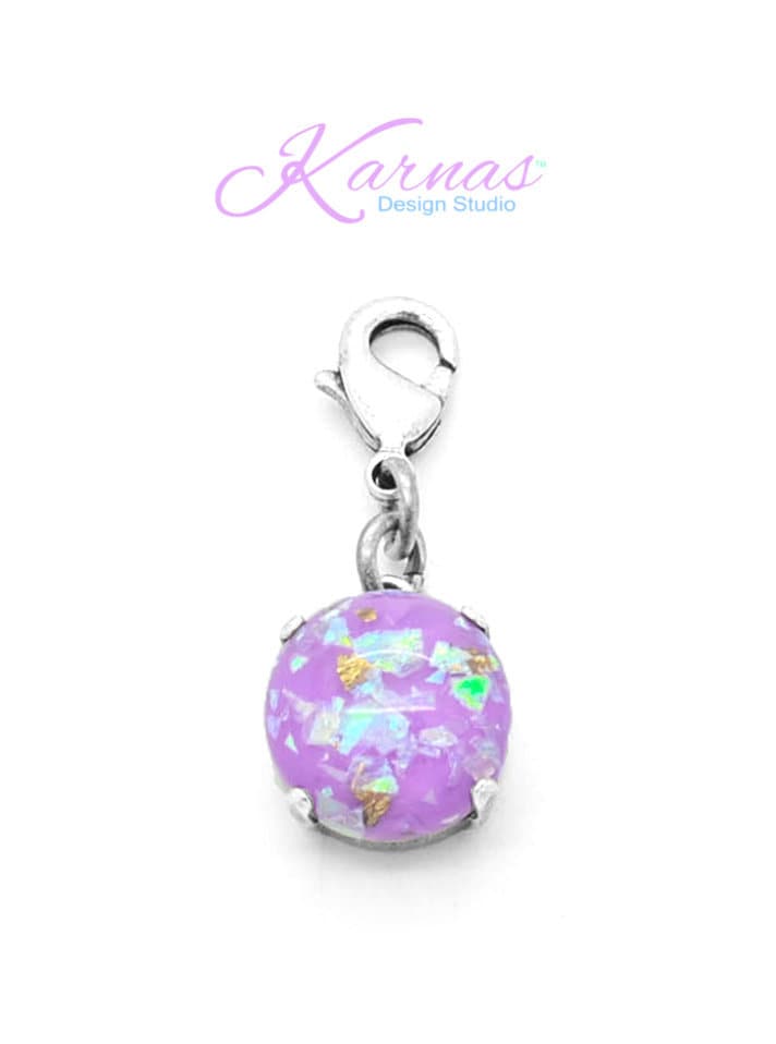 Sellbinding Violet Kds Krackle Collection 12 Mm Anhänger Wählen Sie Ihr Finish Karnas Design Studio™ von KarnasDesignStudio