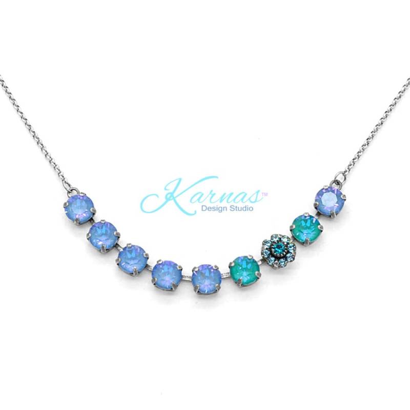 Vergissmeinnicht 8 Mm Halskette K.d.s. Premium Kristall Wählen Sie Ihr Finish Karnas Design Studio ™ von KarnasDesignStudio