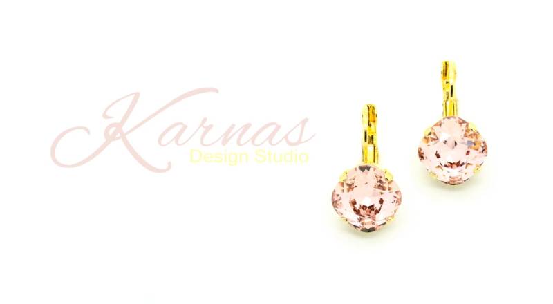 Vintage Rose 12 Mm Kissenschliff Tropfen Oder Ohrstecker K.d.s. Premium Kristall Wählen Sie Ihr Finish Karnas Design Studio ™ von KarnasDesignStudio