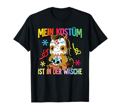 Karneval Kostüm Kinder Mein Kostüm ist in der Wäsche T-Shirt von Karneval Fasching Gruppenkostüm 2025