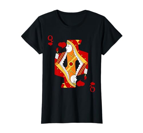 Herz Dame Kostüm Karneval Frauen Der Herzen Valentinstag T-Shirt Herz Dame Kostüm Karneval Frauen Der Herzen Valentinstag T-Shirt von Karneval Fasching Kartenspiel Poker Verkleidung
