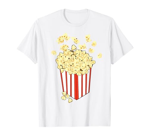 Popcorn Retro Verkleidung Fastnacht Kinder Damen Lustiges T-Shirt Popcorn Retro Verkleidung Fastnacht Kinder Damen Lustiges T-Shirt von Karneval Fasching Kostüm Frauen Männer Halloween