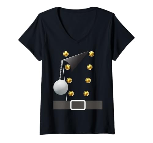 Damen Schornsteinfeger Kaminfeger Fasching Karneval Kostüm Lustig T-Shirt mit V-Ausschnitt Damen Schornsteinfeger Kaminfeger Fasching Karneval Kostüm Lustig T-Shirt mit V-Ausschnitt von Karneval Fasching Merch