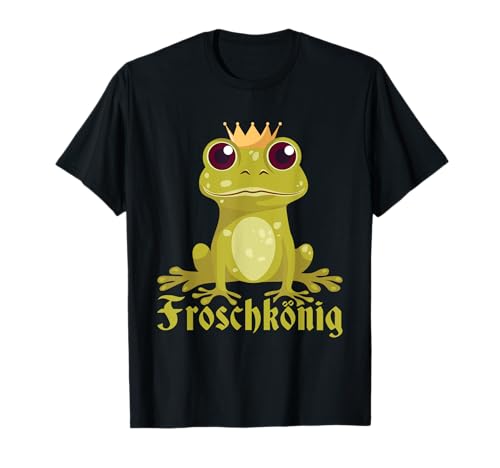 FROSCHKÖNIG Karneval Kostüm Frösche Fasching Männer T-Shirt FROSCHKÖNIG Karneval Kostüm Frösche Fasching Männer T-Shirt von Karneval Geschenk Frosch Shirt Fasching Kostüm