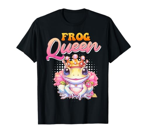Froschkönigin Karneval Kostüm FROG QUEEN Lustiges Damen T-Shirt Froschkönigin Karneval Kostüm FROG QUEEN Lustiges Damen T-Shirt von Karneval Geschenk Frosch Shirt Fasching Kostüm