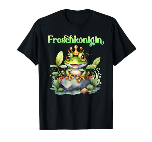 Froschkostüm FROSCHKÖNIGIN Lustiges Karneval Frauen T-Shirt Froschkostüm FROSCHKÖNIGIN Lustiges Karneval Frauen T-Shirt von Karneval Geschenk Frosch Shirt Fasching Kostüm