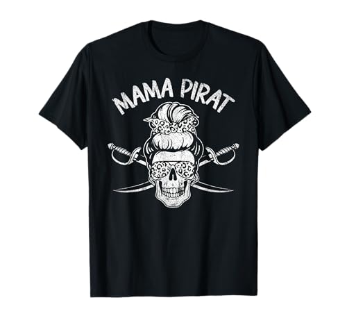 Piraten Mama Kostüm Halloween Karneval Mama Pirat T-Shirt Piraten Mama Kostüm Halloween Karneval Mama Pirat T-Shirt von Karneval Piraten Kostüm PAPA MAMA PARTNERLOOK