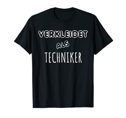 Herren Verkleidet als TECHNIKER Kostüm Halloween Karneval T-Shirt von Karnevals und Halloween Outfits Damen & Herren