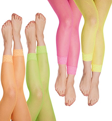 KarnevalsTeufel Netz-Leggings in verschiedenen Neon-Farben von KarnevalsTeufel.de