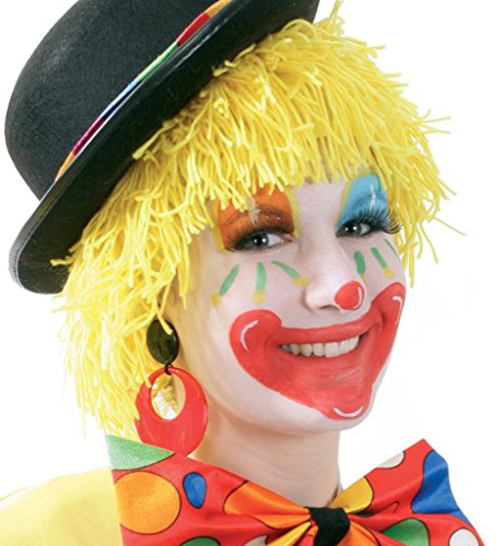 Wollperücke sortierte Farben Clown Kindergeburtstag weich lustig Harlekin Scherzbold (gelb) von KarnevalsTeufel.de