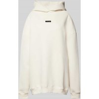 Karo Kauer Oversized Hoodie mit Label-Patch in Offwhite, Größe XS von Karo Kauer
