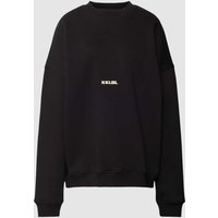 Karo Kauer Oversized Sweatshirt mit Label-Stitching Modell 'Sold Out' in Black, Größe L von Karo Kauer