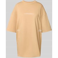 Karo Kauer Oversized T-Shirt mit Label-Print in Cognac, Größe M von Karo Kauer
