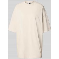 Karo Kauer Oversized T-Shirt mit Label-Print in Hellgrau, Größe M von Karo Kauer