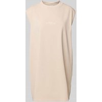 Karo Kauer Oversized Tanktop mit Label-Print in Sand, Größe XL von Karo Kauer