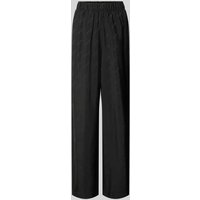 Karo Kauer Straight Leg Hose mit Label-Print in Black, Größe XS Karo Kauer Straight Leg Hose mit Label-Print in Black, Größe XS von Karo Kauer