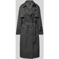 Karo Kauer Trenchcoat mit Bindegürtel in Anthrazit, Größe XL von Karo Kauer