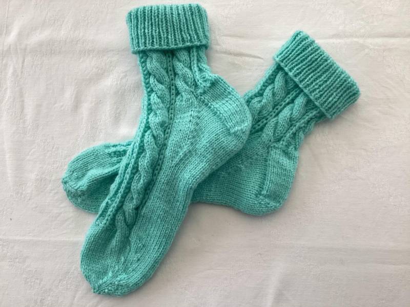 Handgestrickte Socken in Größe 39/40 Von Karolaswollpadies von KarolasWollparadies