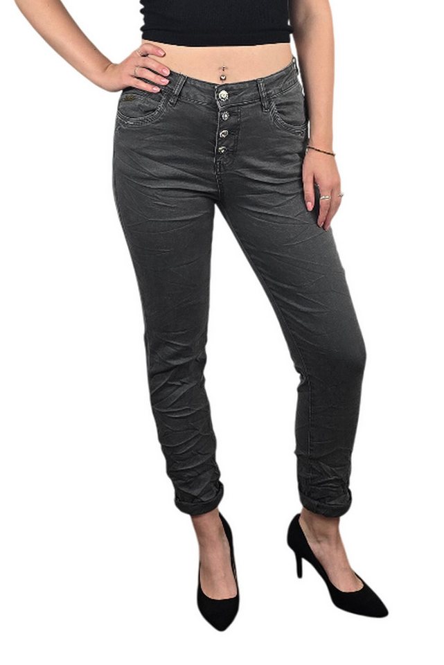 Karostar Slim-fit-Jeans Damen Karostar 4 Knöpfe 36 - 48 von Karostar