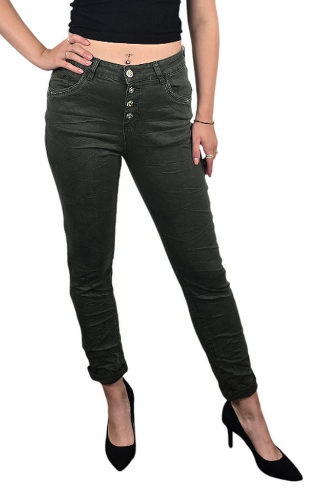 Karostar Slim-fit-Jeans Damen Karostar 4 Knöpfe 36 - 48 von Karostar