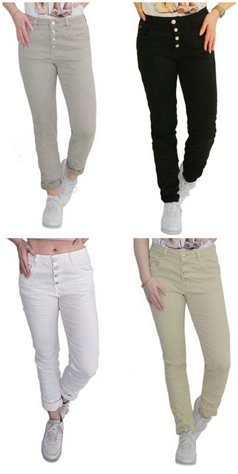 Karostar Slim-fit-Jeans Damen Karostar 4 Knöpfe 36 - 48 von Karostar