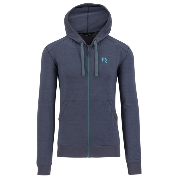 Karpos - Coppolo Merino Full Zip Hoodie - Merinohoodie Gr M blau von Karpos