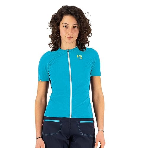 Karpos Damen PRALONGIA W Jersey T-Shirt, Blue Atoll/Sky Captain, Large von Karpos