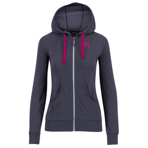 Karpos - Women's Coppolo Merino Full Zip Hoodie - Merinohoodie Gr L grau von Karpos