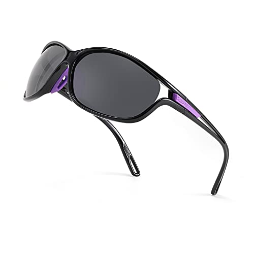 Karsaer Polarisierte Sport-Sonnenbrille für Damen und Herren, zum Autofahren, Radfahren, Laufen, K7082 von Karsaer