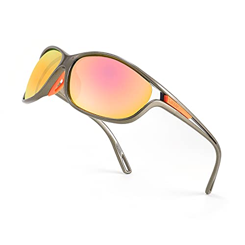 Karsaer Polarisierte Sport-Sonnenbrille für Damen und Herren, zum Autofahren, Radfahren, Laufen, K7082 von Karsaer