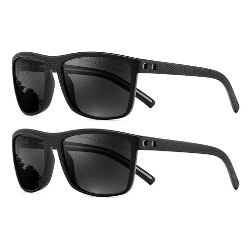 Karsaer Sonnenbrille Polarisiert Herren Quadratische Sonnenbrillen Damen Klassisch Brille UV400-Schutz für Fahren Reise Angeln 1345 von Karsaer