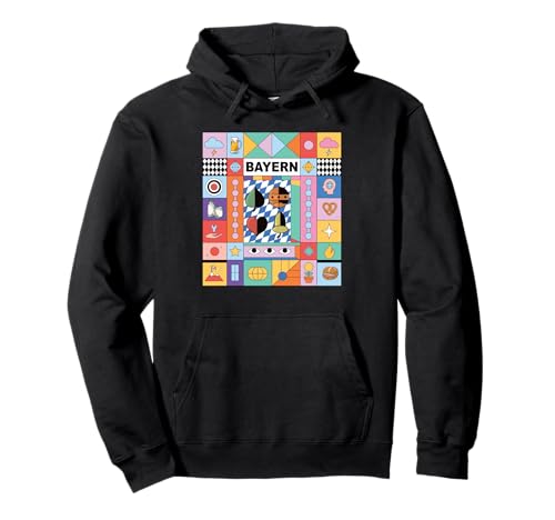Bayrisch Retro Berge Bayerisch Streetwear Herren Damen Pullover Hoodie Bayrisch Retro Berge Bayerisch Streetwear Herren Damen Pullover Hoodie von Karten Watten Tracht Trendsetter Party Berg Fun