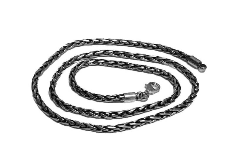 3 Mm Sterling Silber Kette, Gliederkette, Herren Halskette, Kette Bali Halskette Männer 3 Mm Sterling Silber Kette, Gliederkette, Herren Halskette, Kette Bali Halskette Männer von KartiniStudio