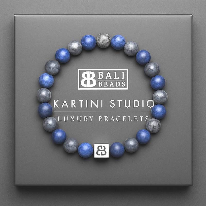 Armband Mann, Matte Sodalith Und Labradorit Armband, Herren Perlenarmband, Stein, Lapis von KartiniStudio
