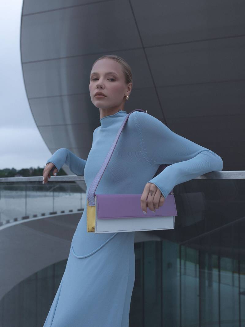 Leder Schulter Geldbörse, Lila Handtasche, Rechteck Form Sommer Tasche, Festival Geschenk Für Dame von KartuStudio