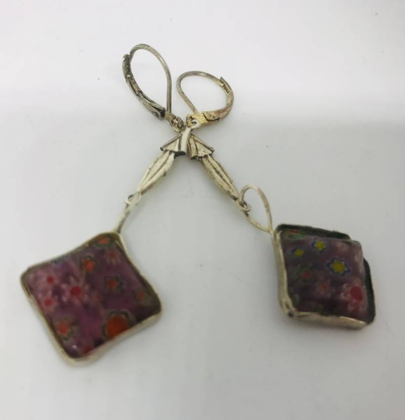 Abstrakte Silber Ohrringe - Dreieckige Geschenk Für Sie Große Handgemachtes Abstrakte Silber Ohrringe - Dreieckige Geschenk Für Sie Große Handgemachtes von KarynJamieDesigns