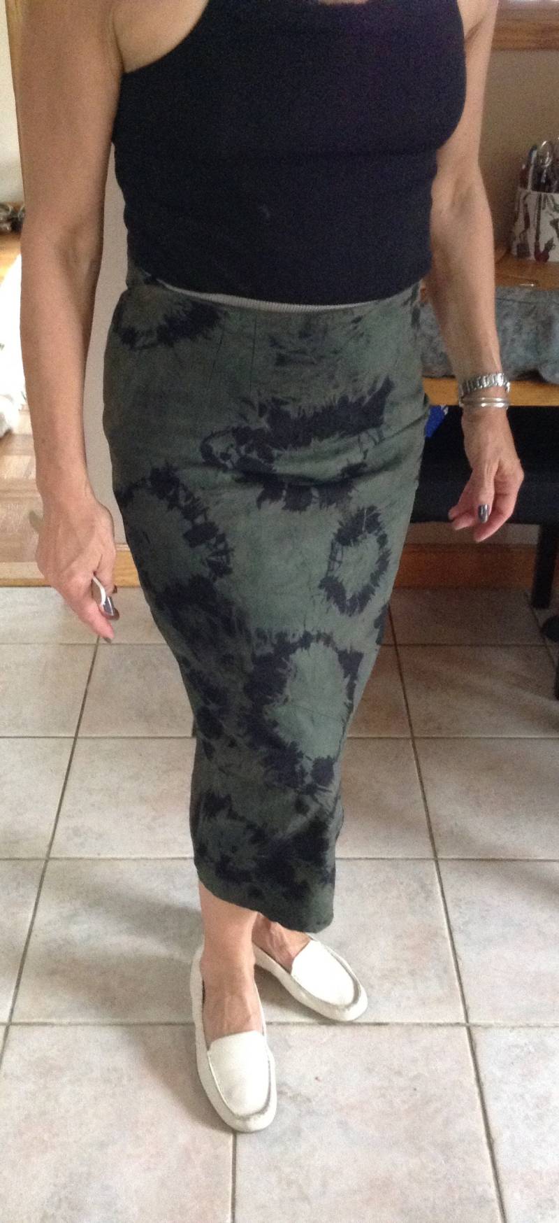 Tie Dye Wildlederröcke - Leopardenrock Blauer Wildlederrock Beige Roter Trendy Röcke von KarynJamieDesigns