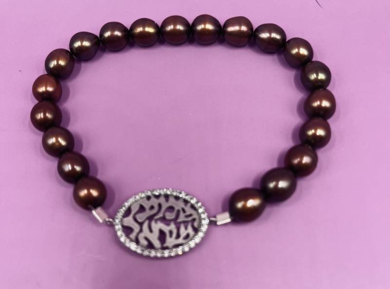Zuchtperlen Armband - Rosa Perle Sterling -Kristallperle Perlen Geschenk Für Sie Handgemacht von KarynJamieDesigns